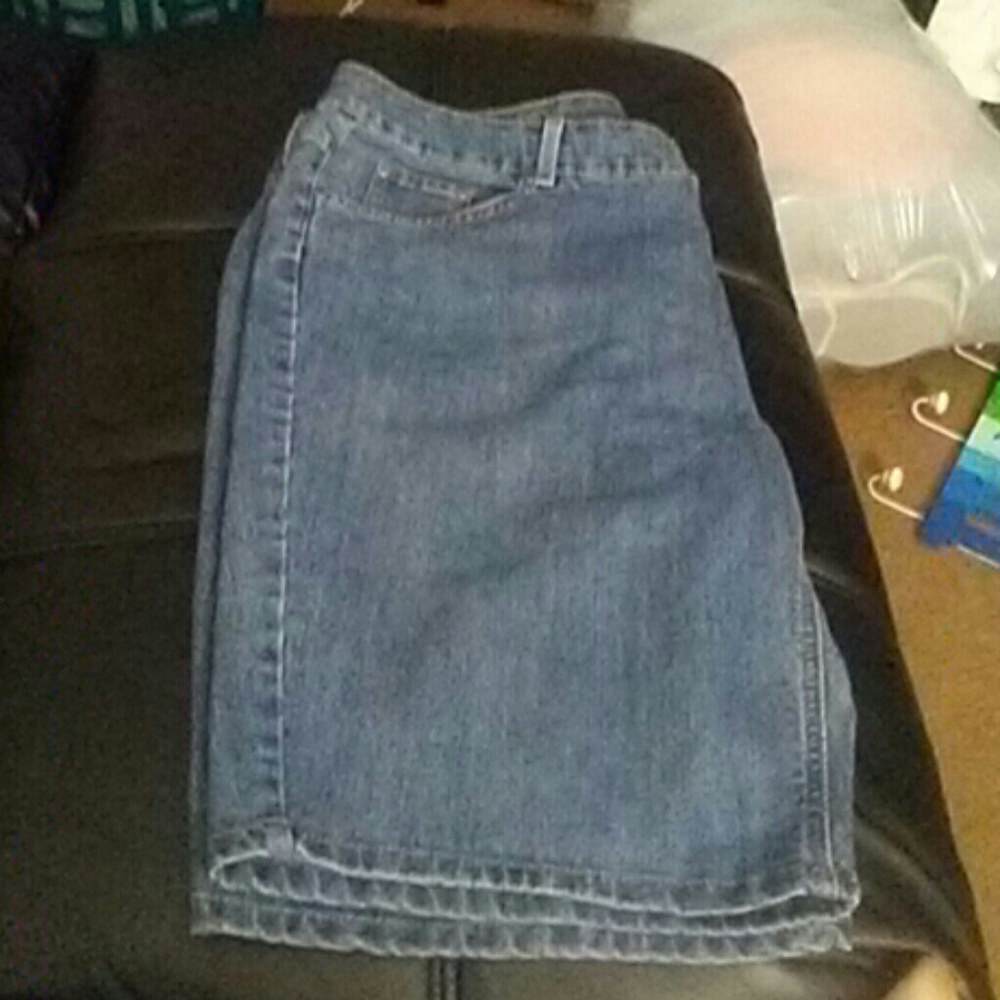 Plus size jean shorts